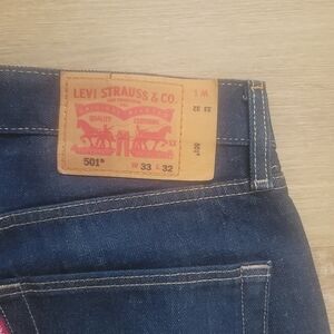 Levi's 501 Blue Denim Jeans with Classic Label